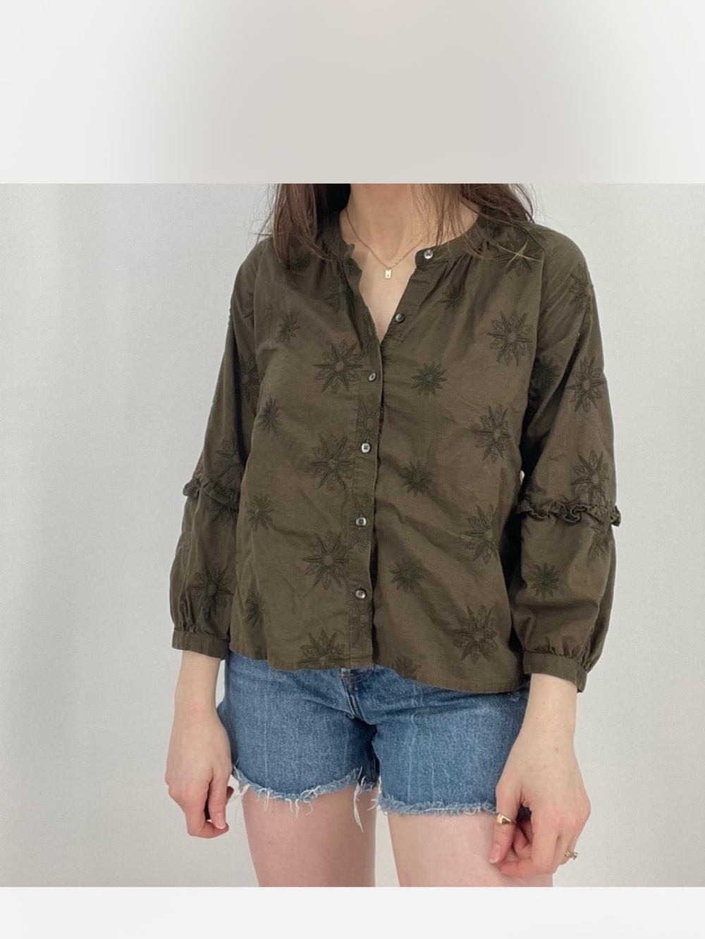 Madewell Button-Front Women’s Blouse - Size Small